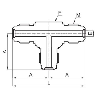 VCR Gland 一体式三通