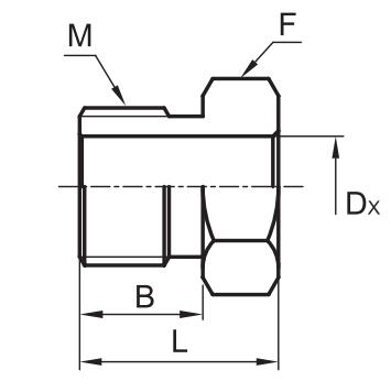 VCR Gland 一 高流量公螺帽